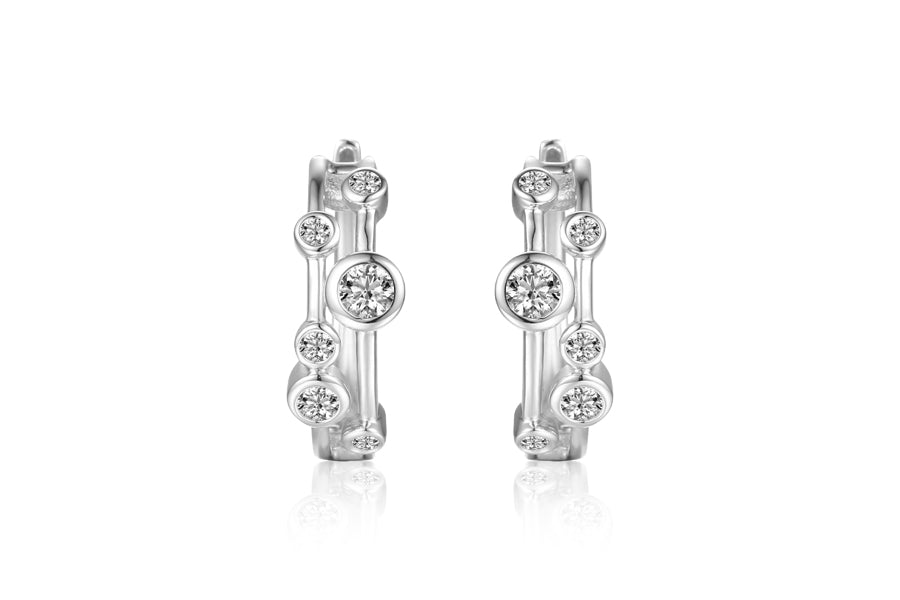 Silver and Cubic Zirconia Earrings