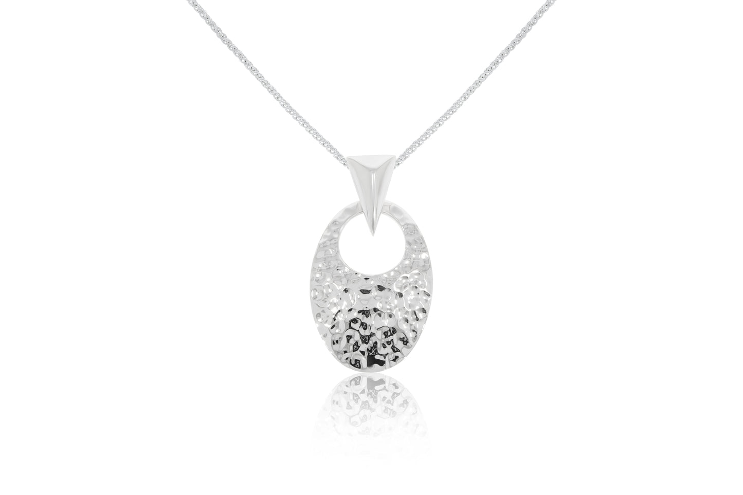 Silver Oval Pendant