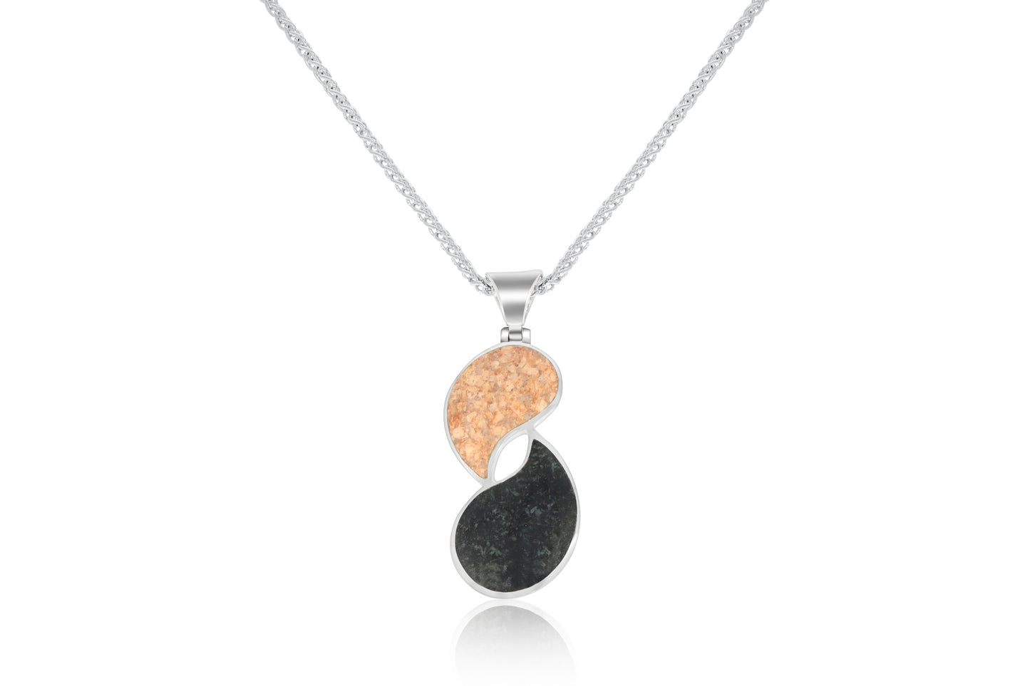 Silver Guernsey Granite Pendant
