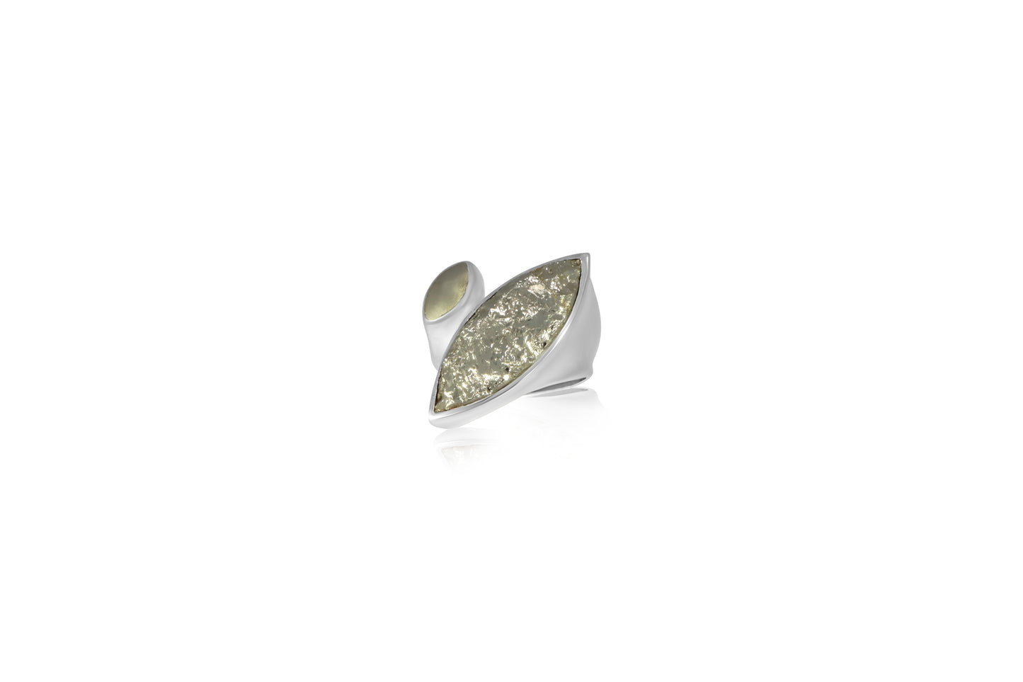 Silver Pyrite Ring
