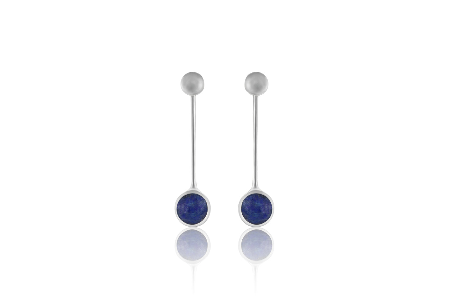 Silver Lapis Earring