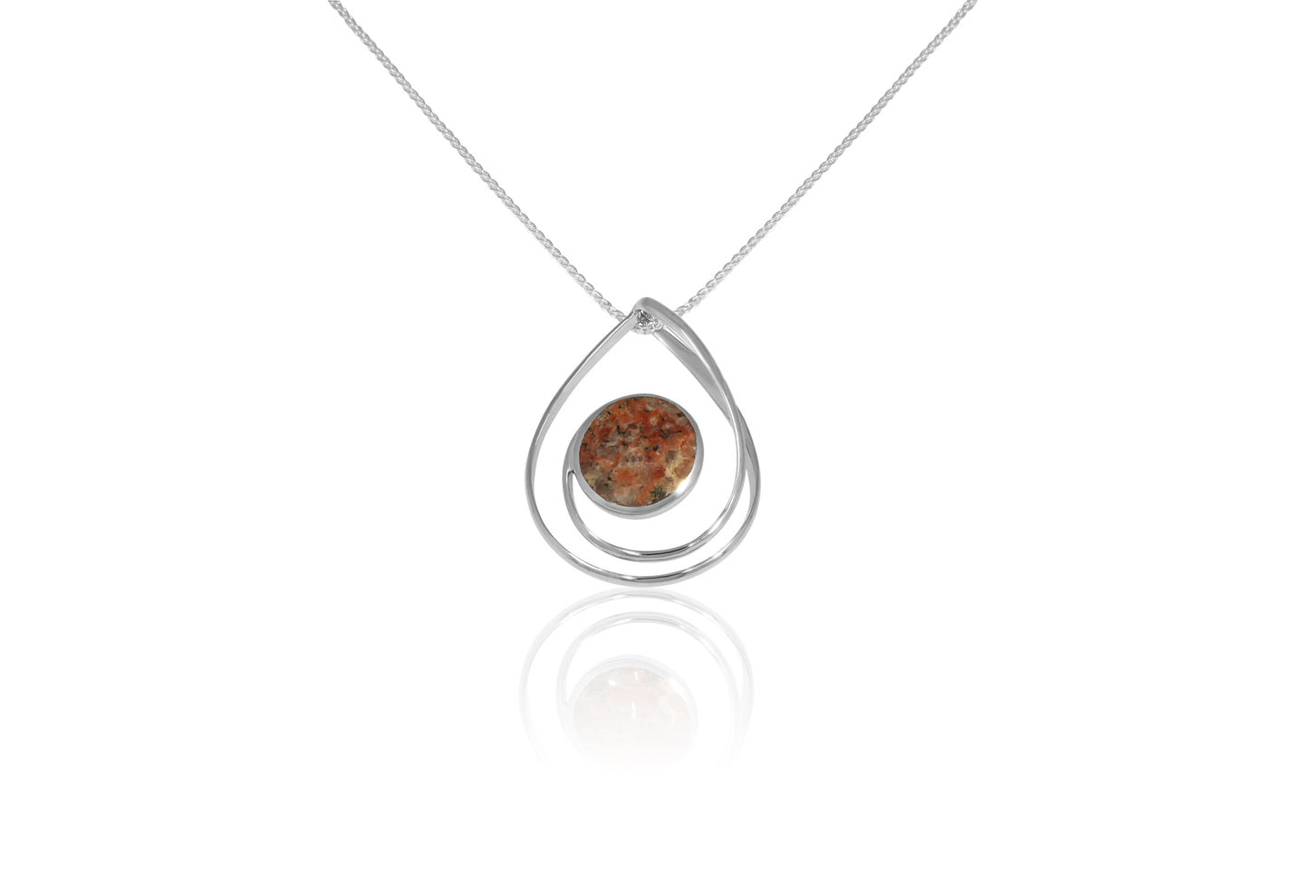 Silver Guernsey Granite Pendant