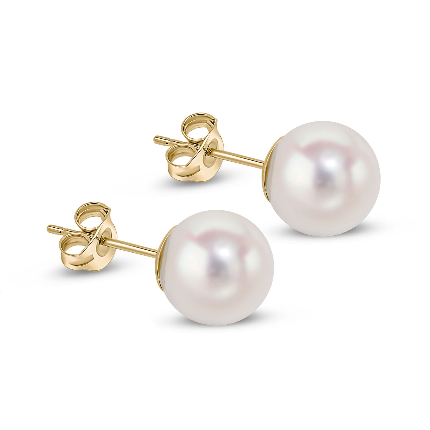 18ct Yellow Gold And Pearl Studs