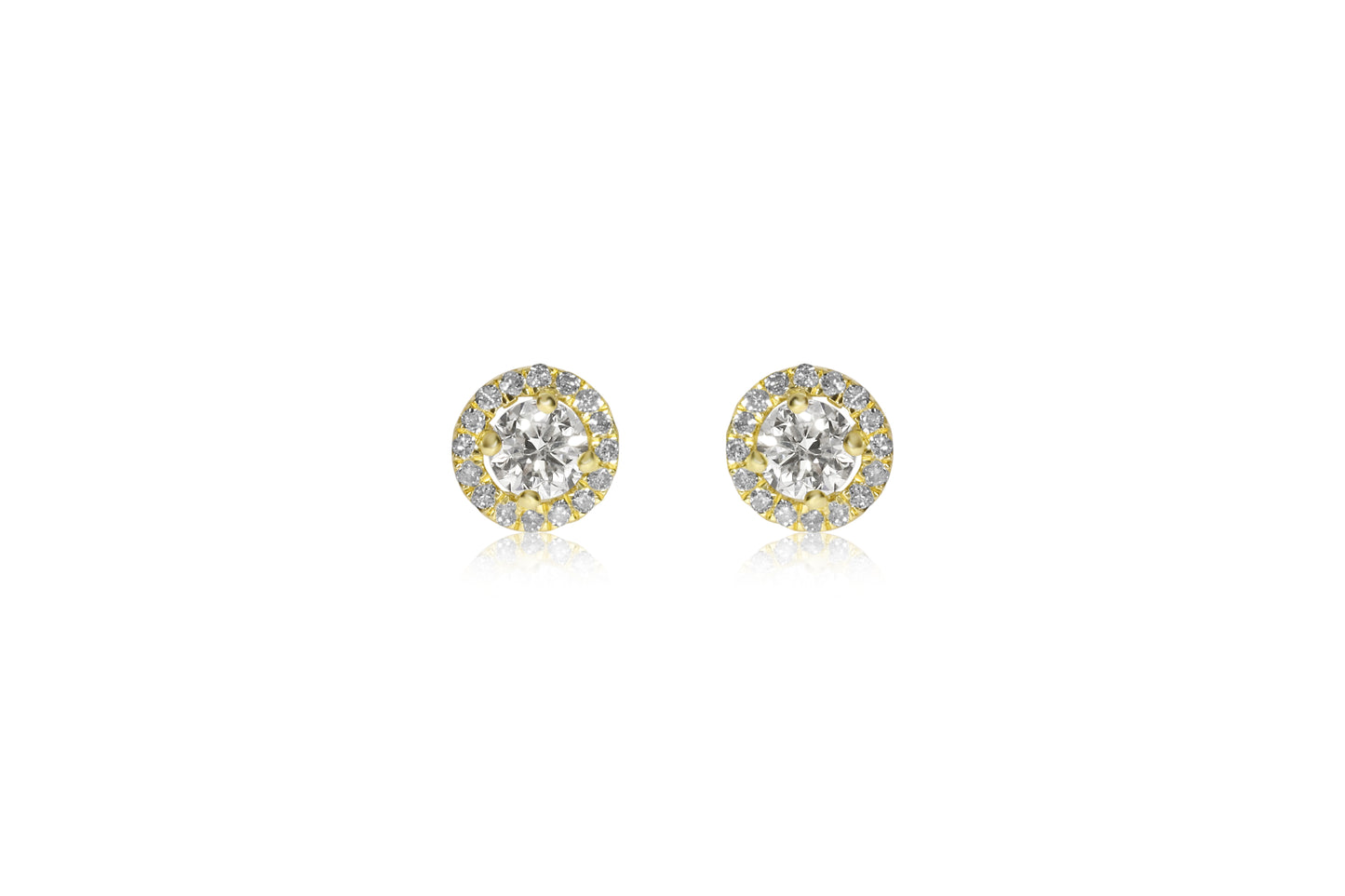 18ct Yellow Gold and Diamond Earrings