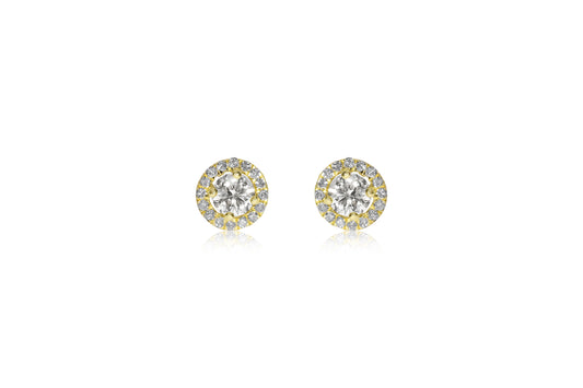 18ct Yellow Gold and Diamond Earrings