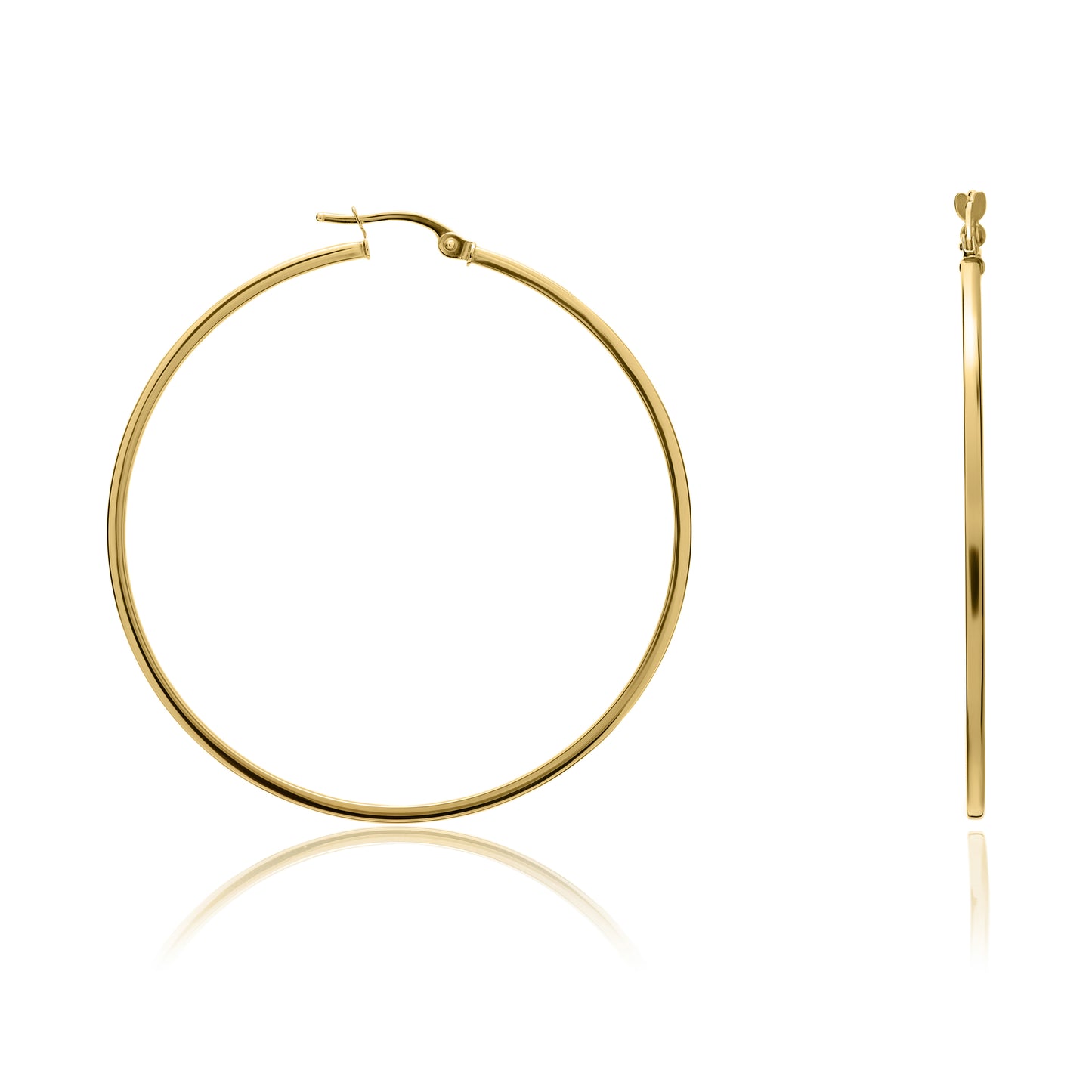 9ct Yellow Gold Hoop Earrings