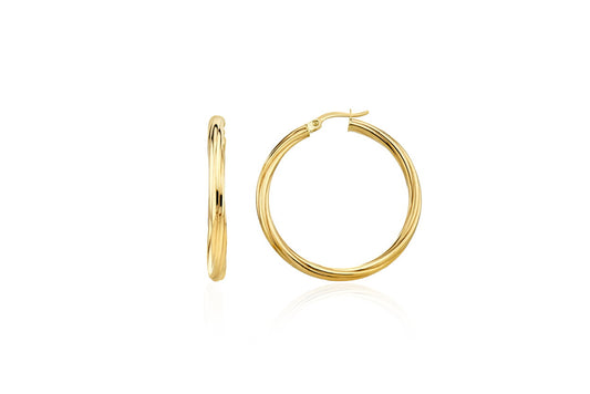 9ct Yellow Gold Hoop Earrings