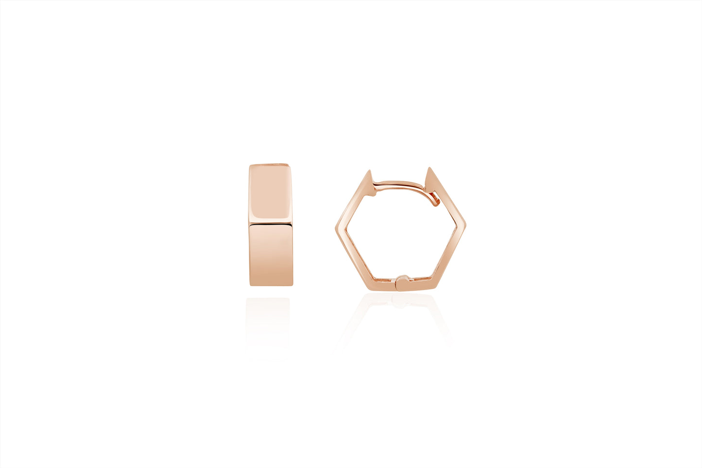 9ct Rose Gold Hoop Earrings