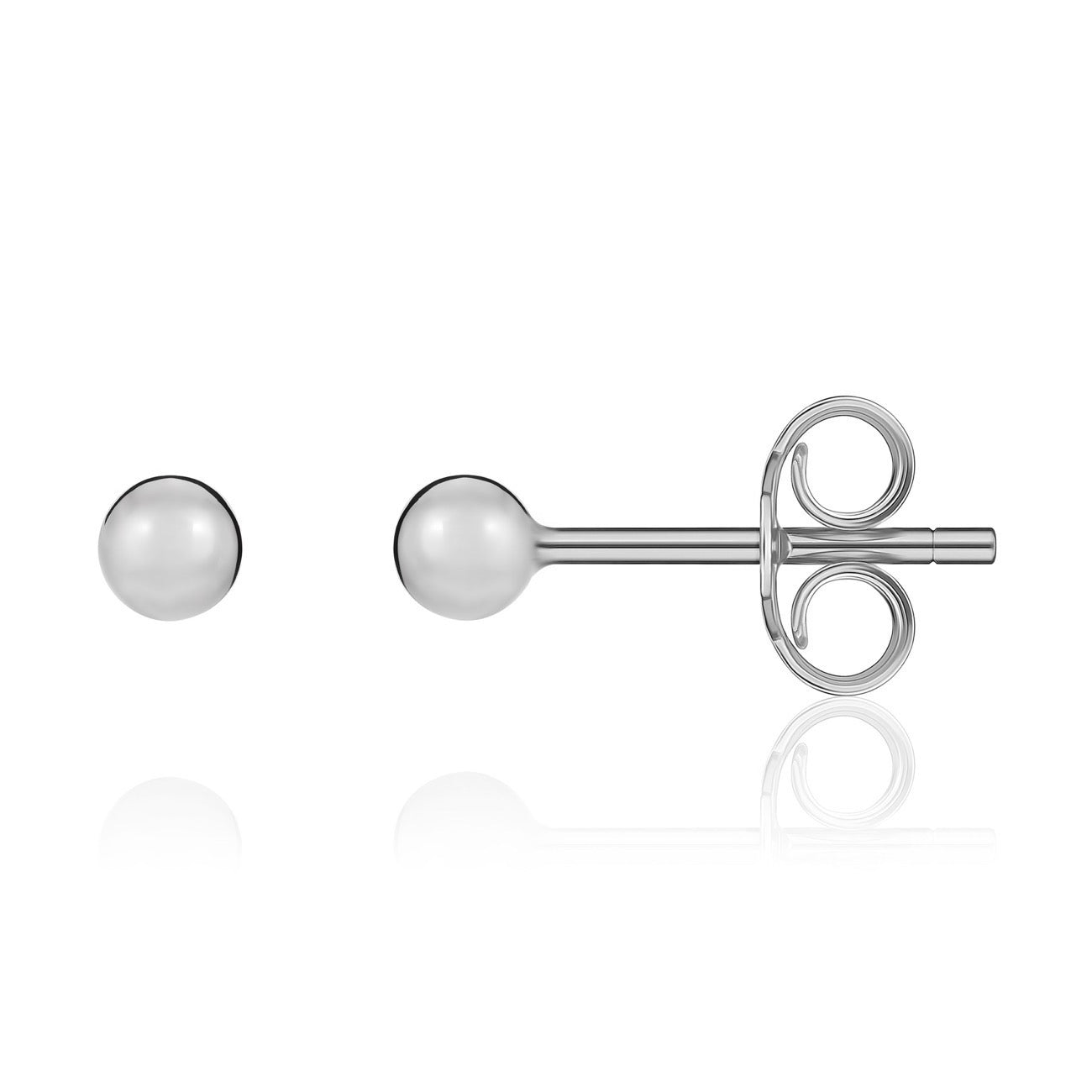 18ct White Gold Earrings.