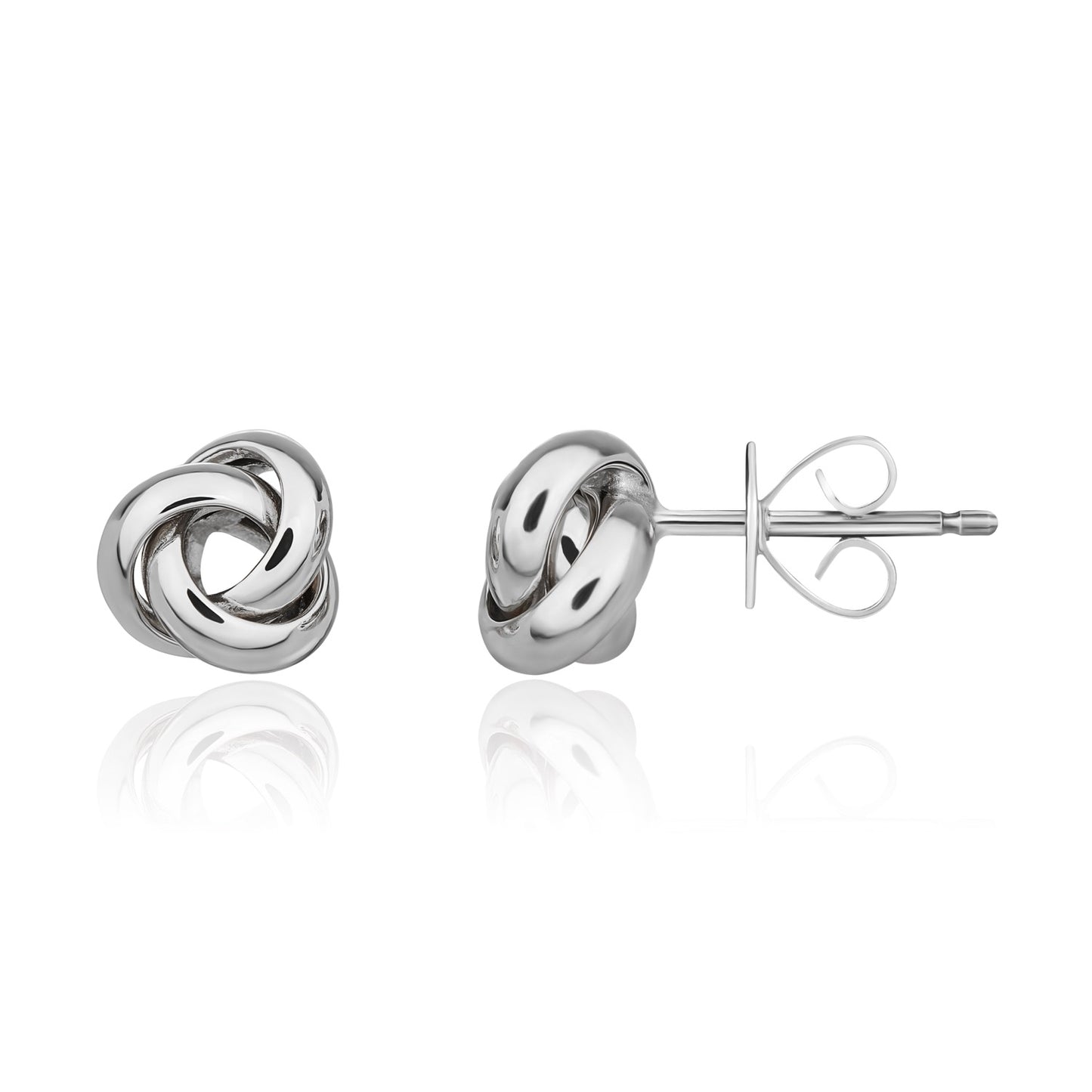 18ct White Gold Earrings.