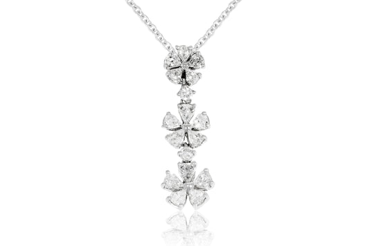 18ct White Gold and Diamond Necklace