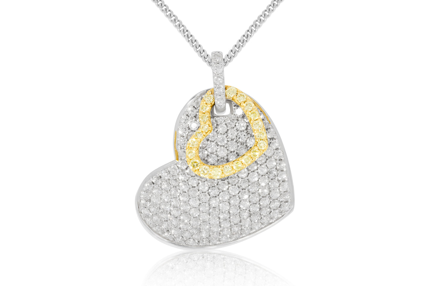 18ct White Gold and Diamond Necklace