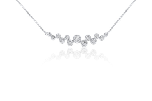 18ct White Gold and Diamond Necklace