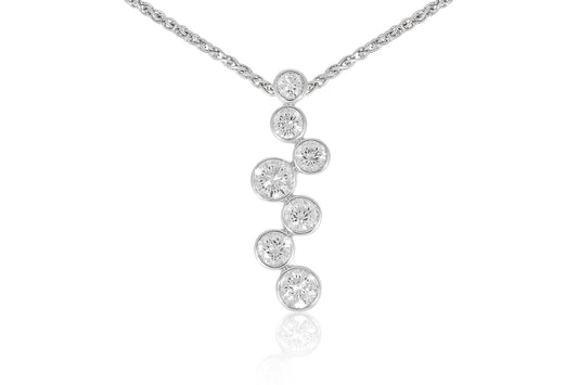 18ct White Gold and Diamond Pendant