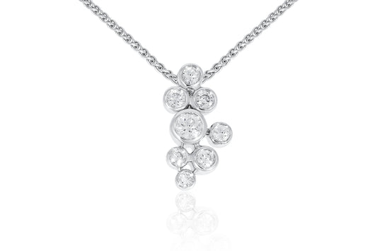 18ct White Gold and Diamond Pendant