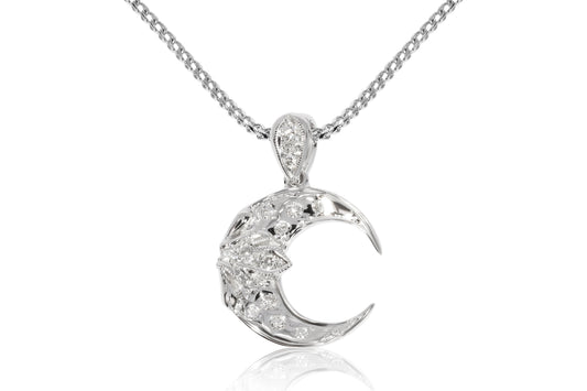 18ct White Gold and Diamond Pendant