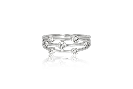 18ct White Gold and Diamond Ring