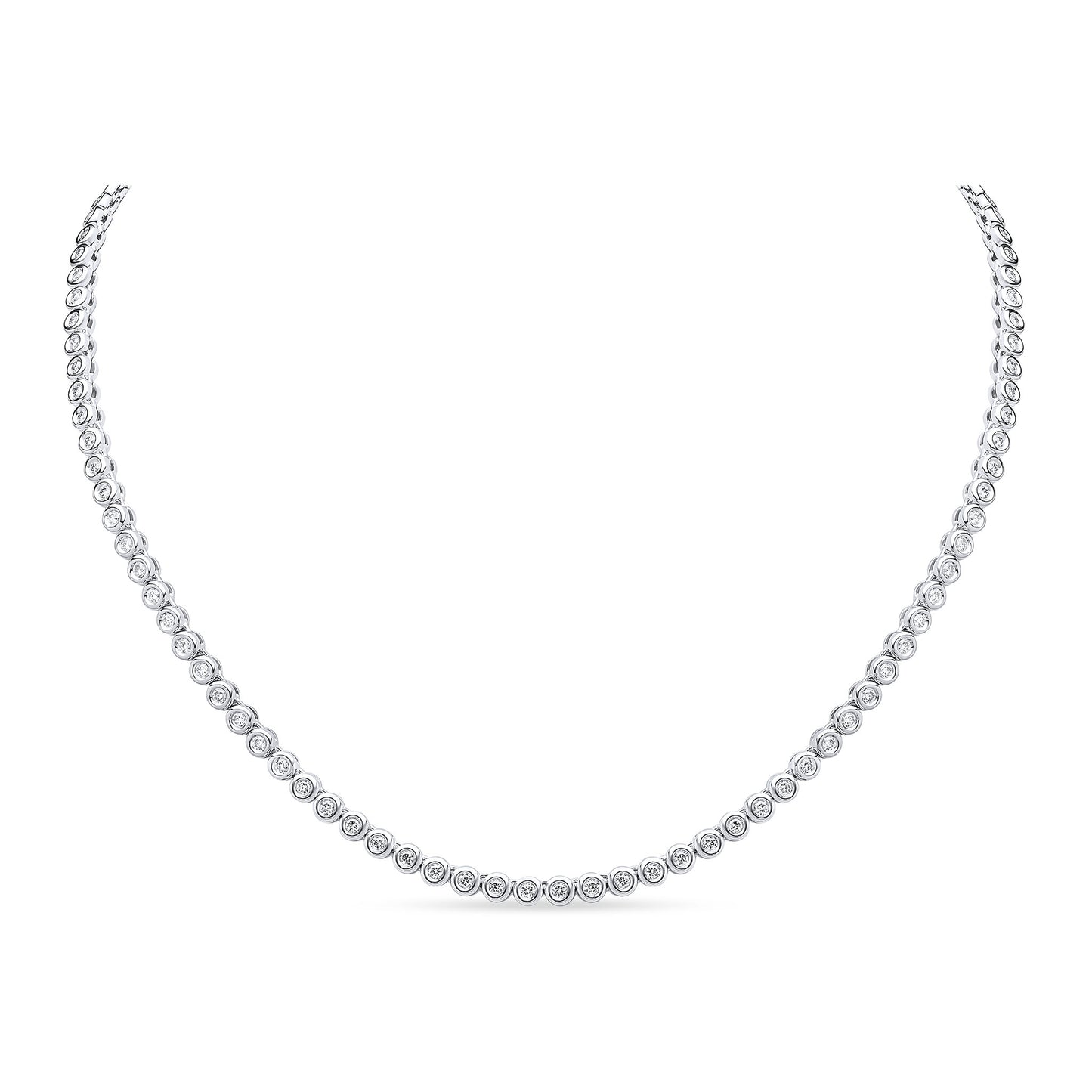 18ct White Gold And Diamond Necklace