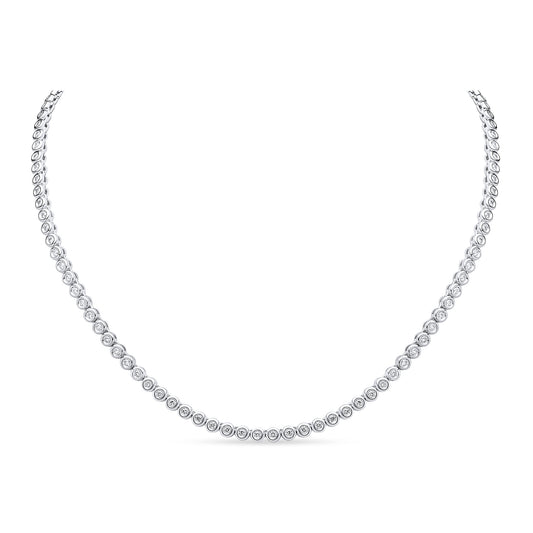 18ct White Gold And Diamond Necklace