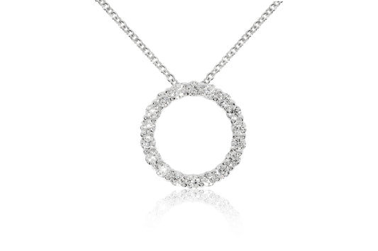 18ct White Gold and Diamond Necklace