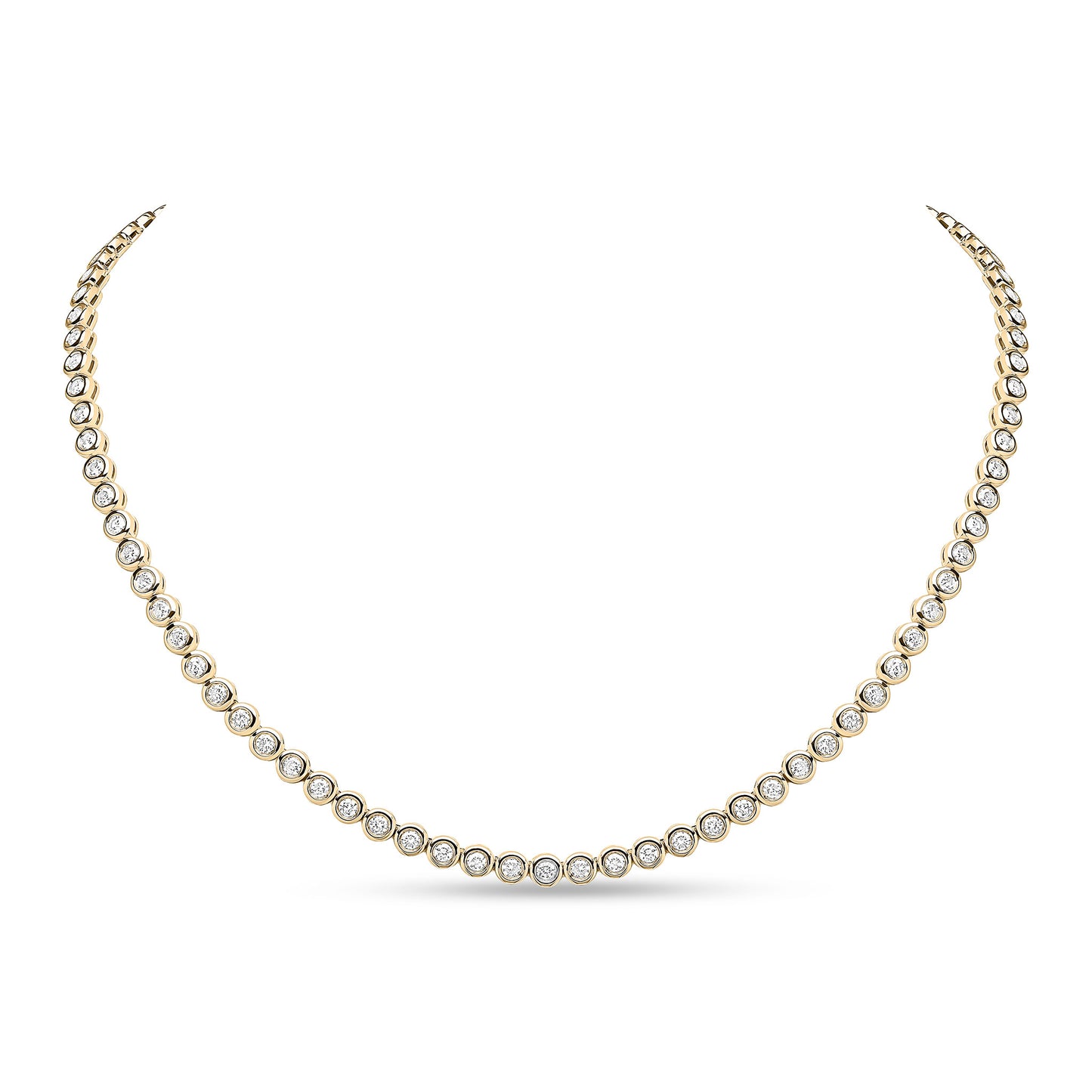 18ct Yellow Gold And Diamond Necklace