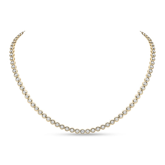 18ct Yellow Gold And Diamond Necklace