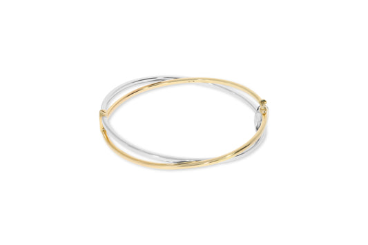 9ct Gold Two Tone Bangle