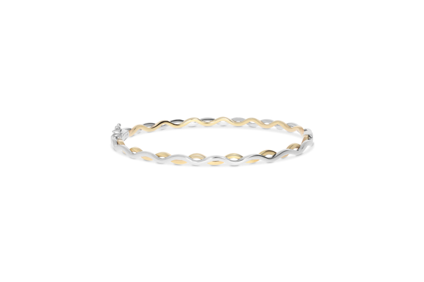 9ct Gold Two Tone Bangle