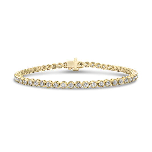 18ct Yellow Gold And Diamond Bracelet