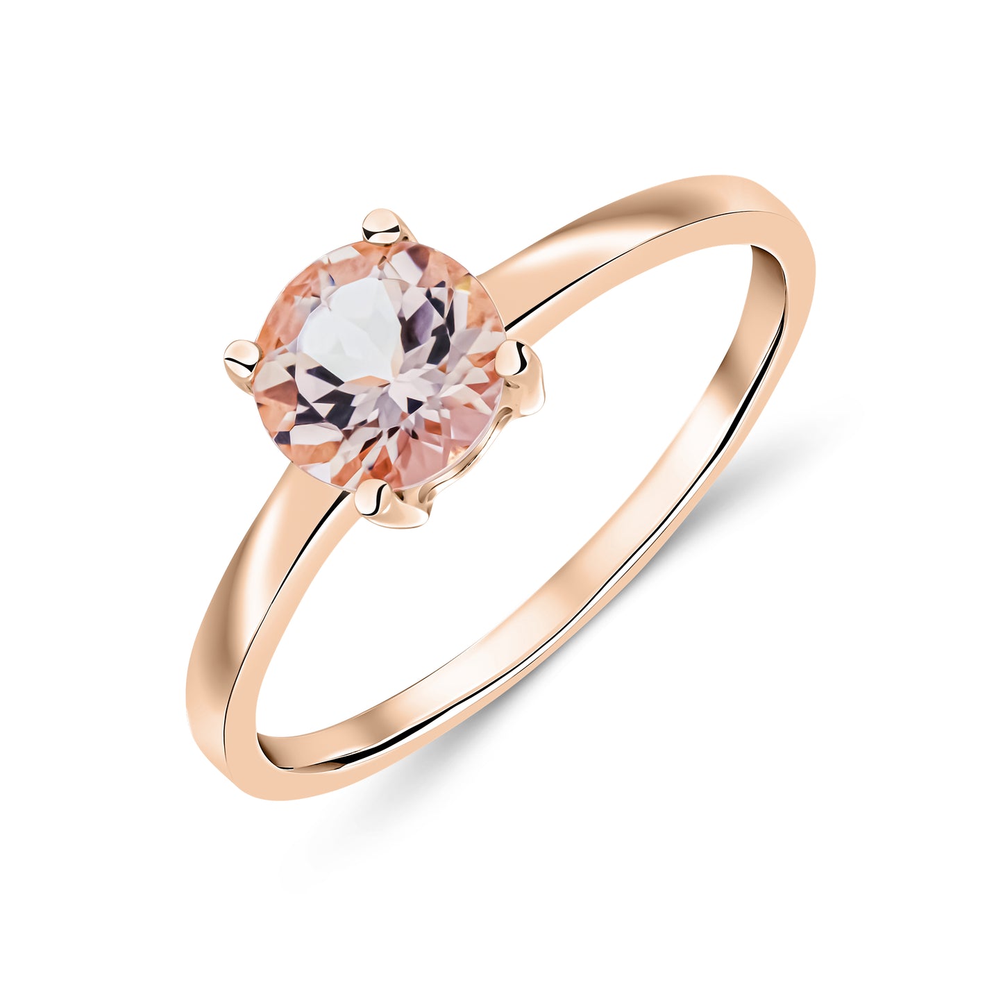 9ct Rose Gold And Morganite Ring