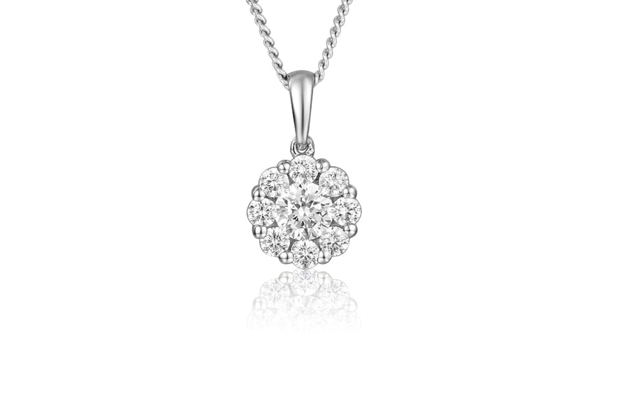 Silver Cubic Zirconia Necklace