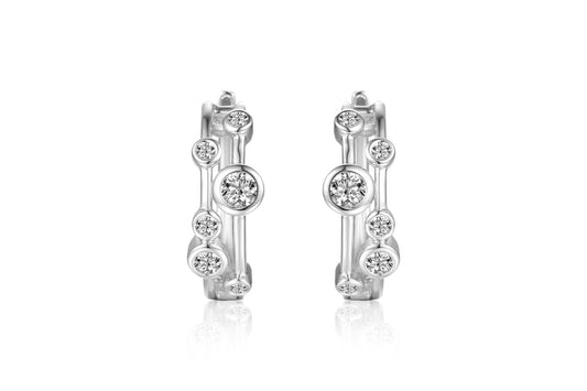 Silver and Cubic Zirconia Earrings