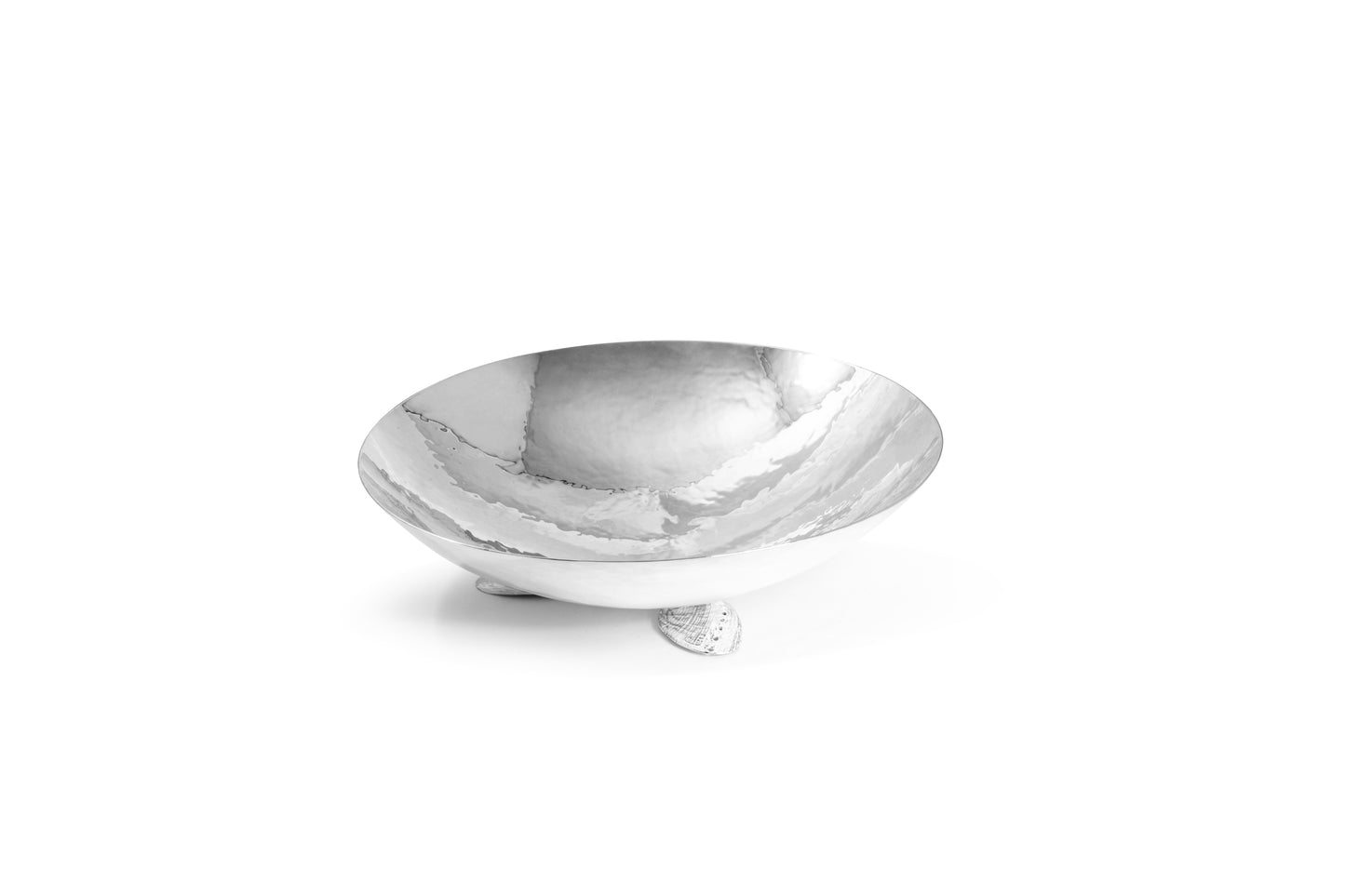 Silver Ormershell Feet Bowl