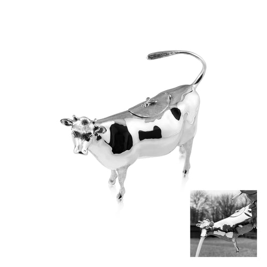 Silver Guernsey Cow Creamer