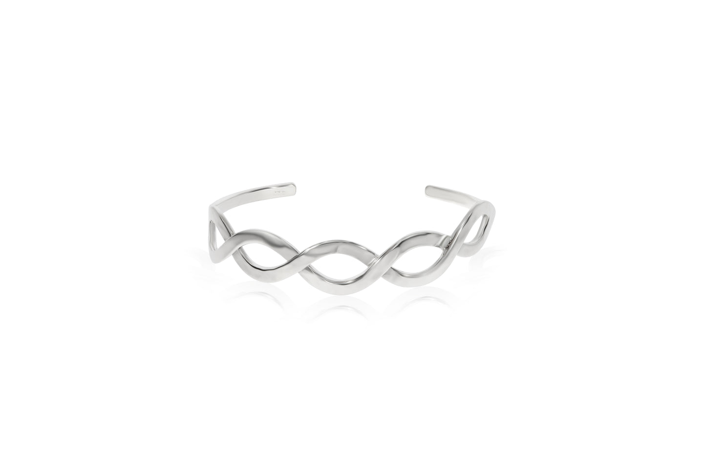 Silver Infinity 3/4 Bangle