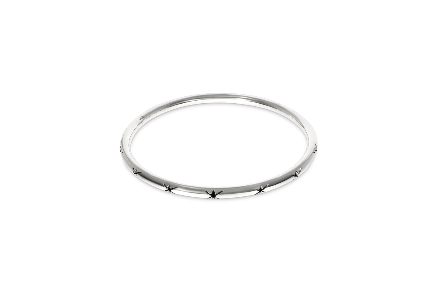 Silver Round Bangle