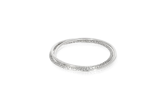 Silver Three Piece Bangle Set