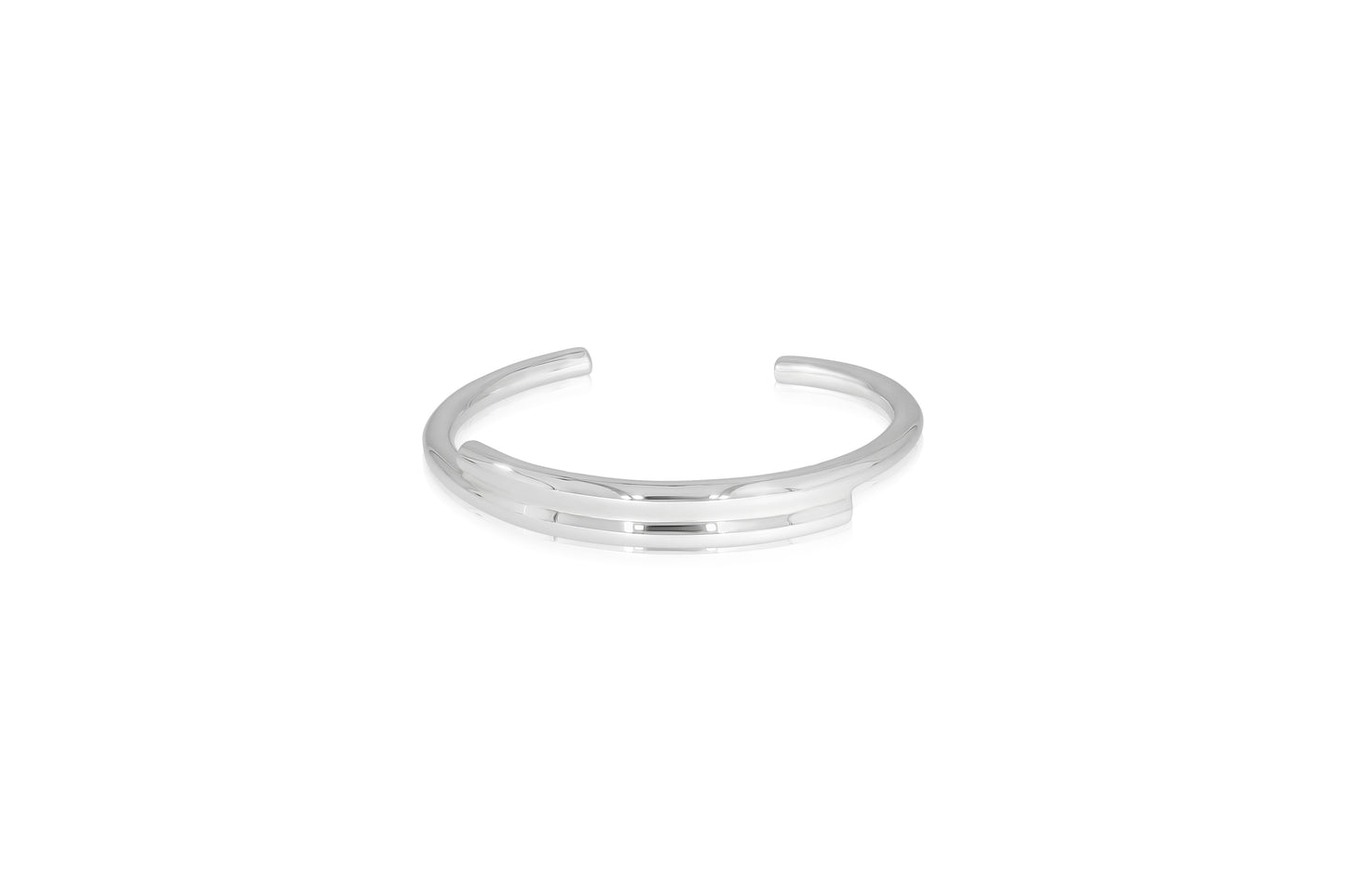 Silver Crossover Bangle