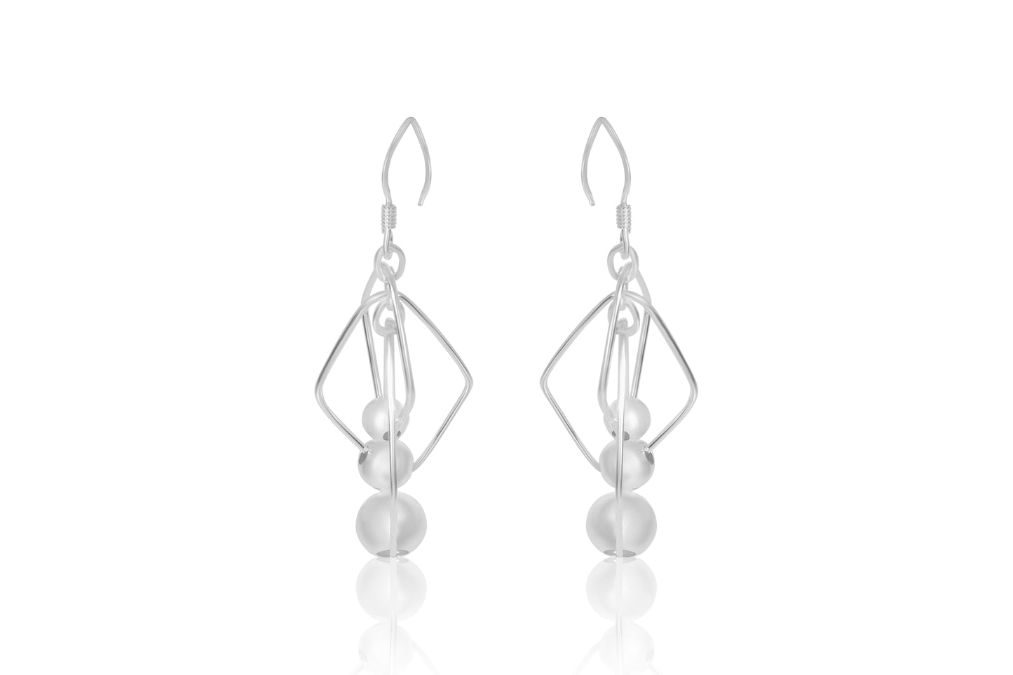 Silver Cascade Earrings