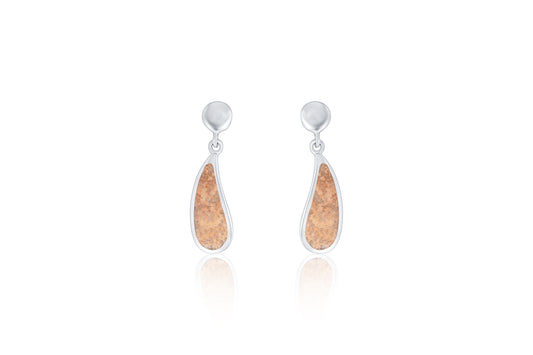 Silver Guernsey Granite Earrings