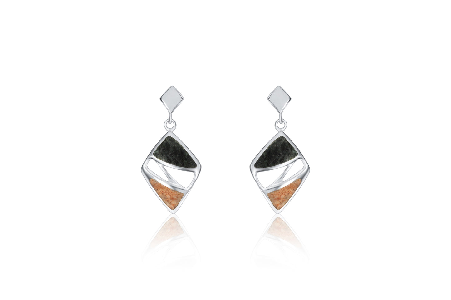 Silver Guernsey Granite Earrings