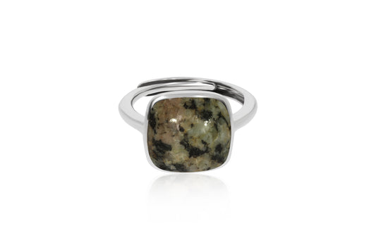 Silver Guernsey Granite Ring