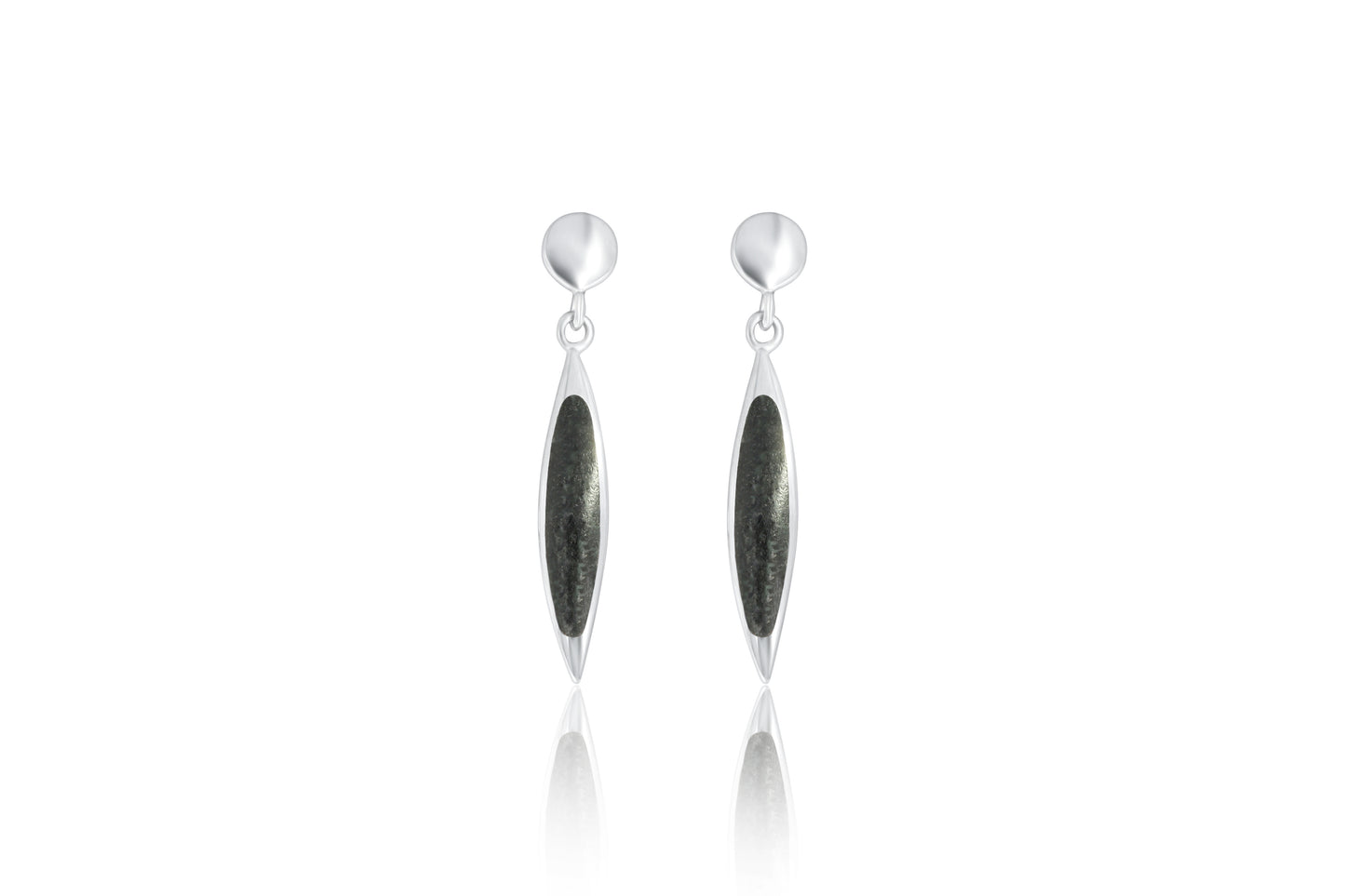 Silver Guernsey Granite Earrings