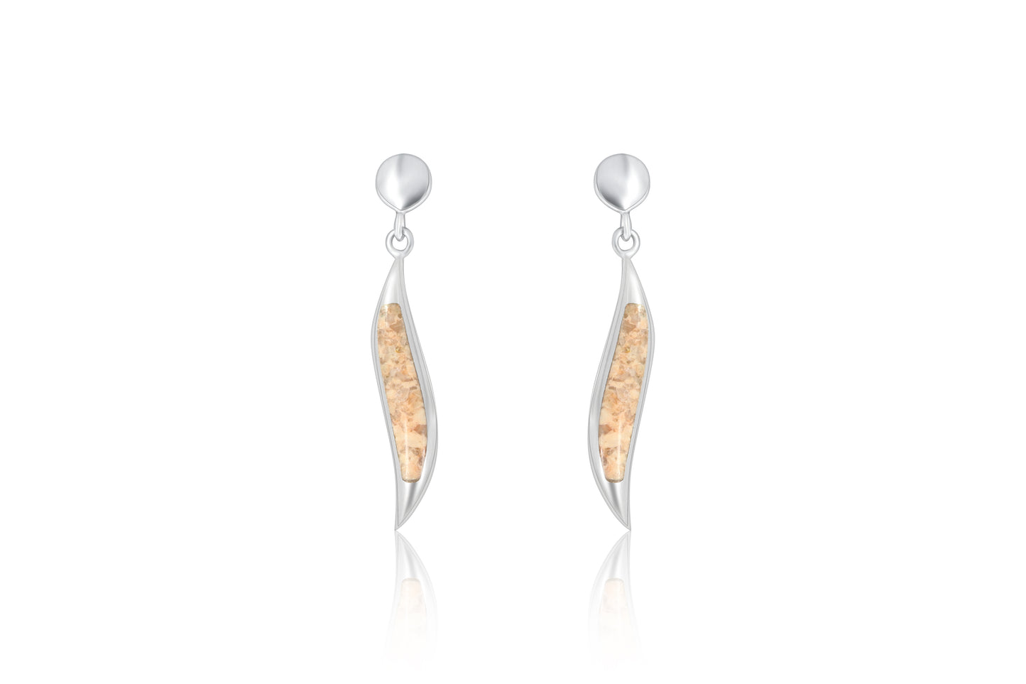 Silver Guernsey Granite Earrings