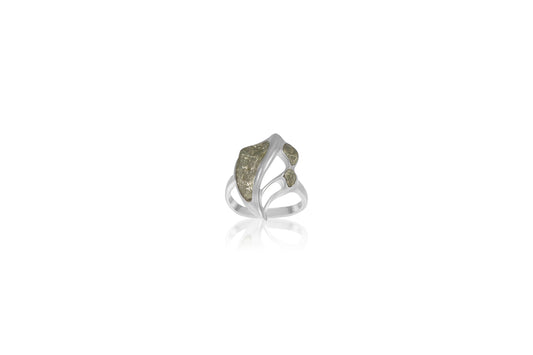 Silver Pyrite Ring