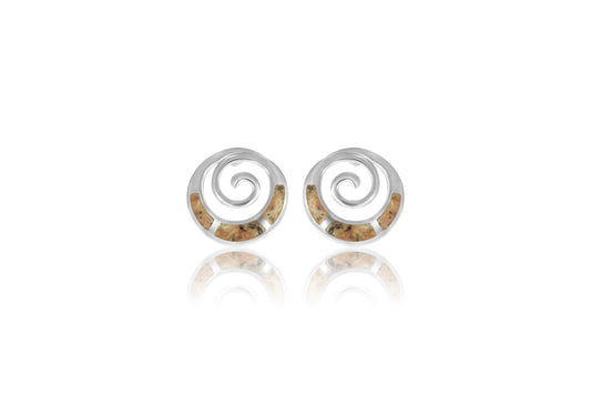 Silver Guernsey Granite Earrings