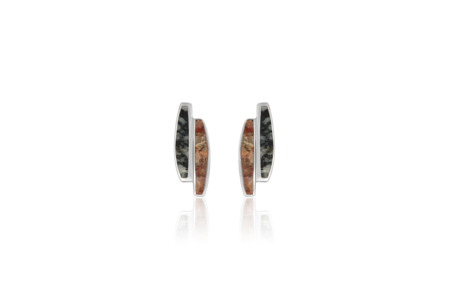 Silver Guernsey Granite Earrings