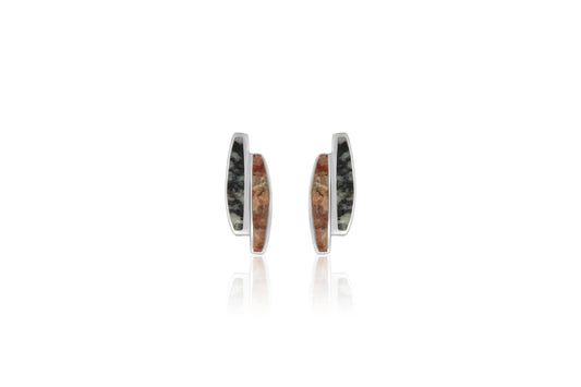 Silver Guernsey Granite Earrings