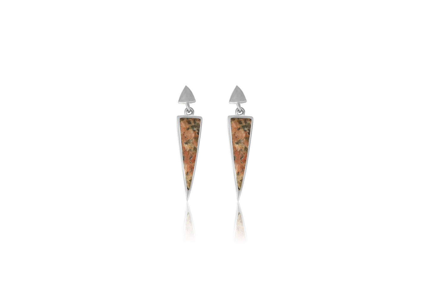 Silver Guernsey Granite Earrings