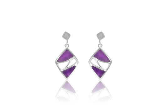 Silver Amethyst Earrings